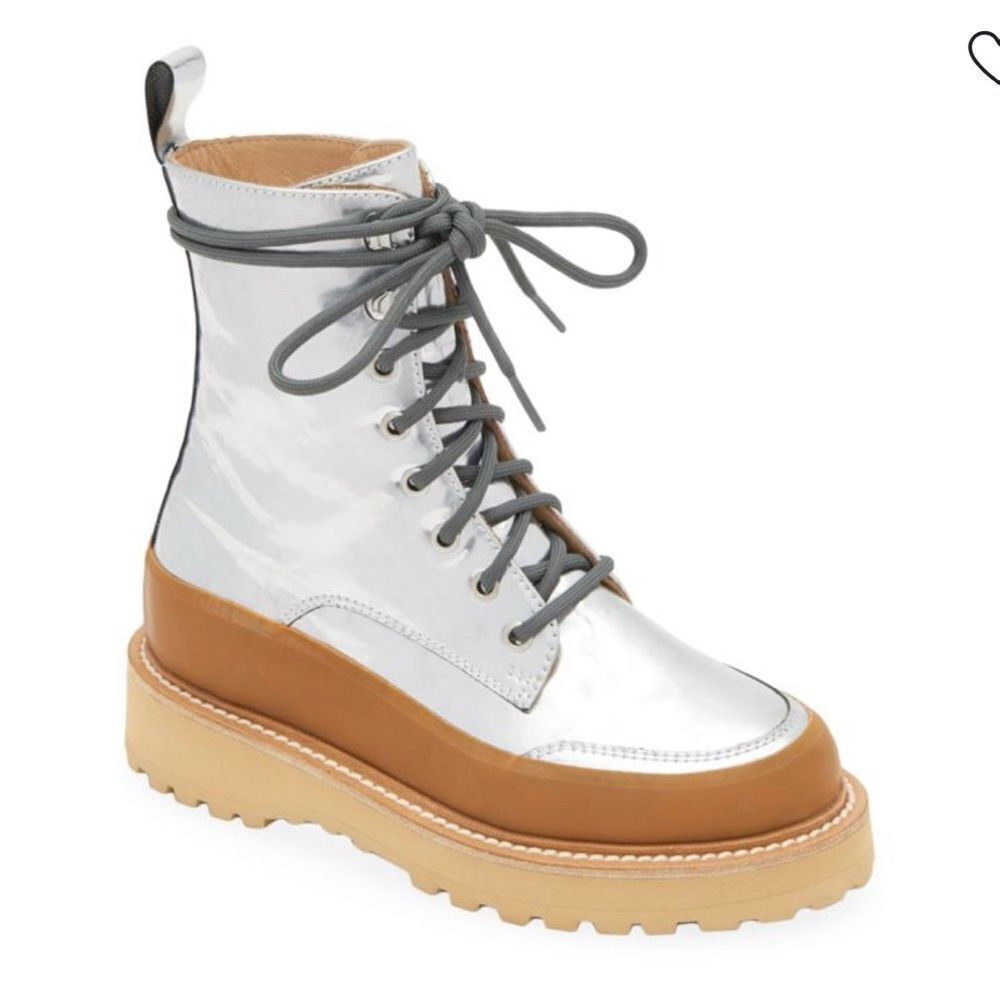 NEW ULLA JOHNSON etna boot in platinum